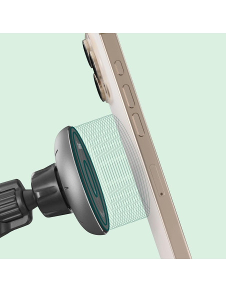 HAMA Безжично зарядно устройство Qi2, 15W, за кола, черно