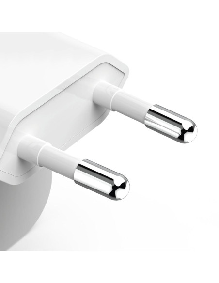 HAMA Бързо мини зарядно GaN, 2 x USB-C, PD, 40 W, сгъващ се адаптер, бял