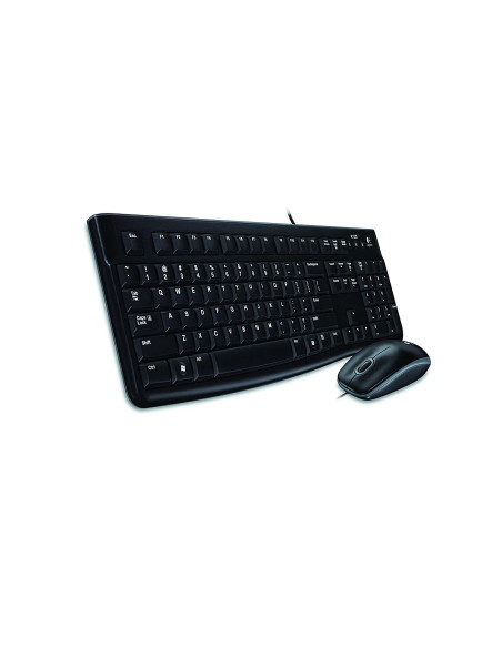 Kомплект клавиатура с мишка Logitech MK120, Черна
