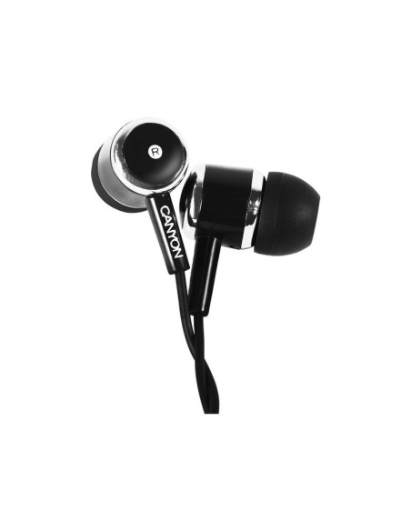 CANYON Stereo earphones with microphone, Black