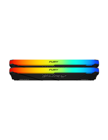 Памет Kingston FURY Beast Black RGB 16GB(2x8GB) DDR4 3200MHz CL16