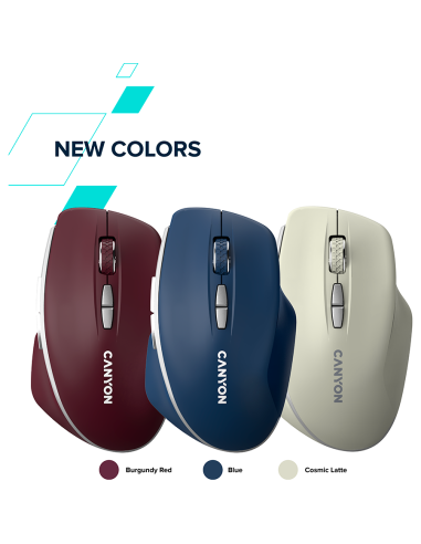 CANYON mouse MW-21 BlueLED 7buttons Wireless Dark Grey