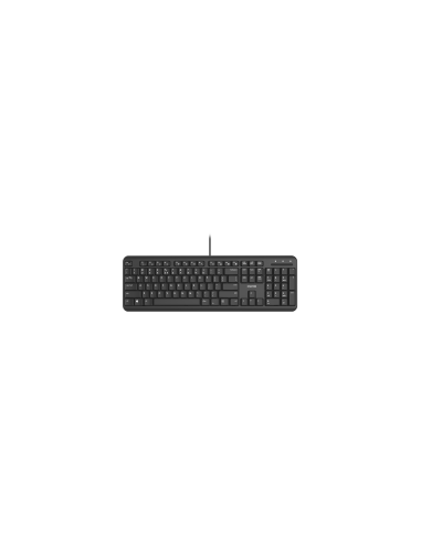CANYON HKB-20, wired keyboard with Silent switches ,105 keys,black, 1.8 Meters cable length,Size 44214217.5mm,460g,BG layout
