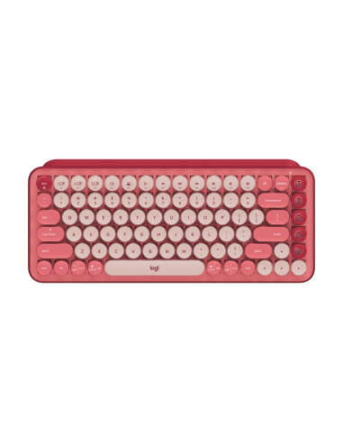 LOGITECH POP Keys Bluetooth Mechanical Keyboard - HEARTBREAKER ROSE - US INTL