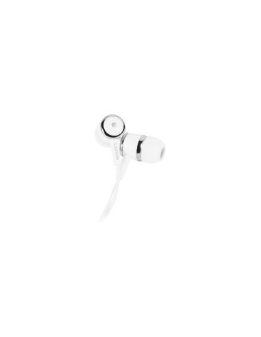 CANYON Stereo earphones with microphone, White