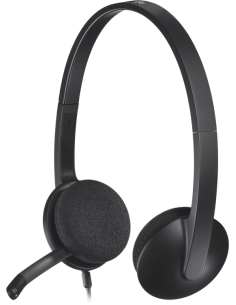 Слушалки с микрофон Logitech H340