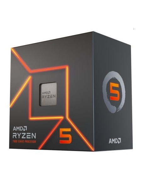 AMD CPU Desktop Ryzen 5 6C/12T 7600 (5.2GHz Max, 38MB,65W,AM5) box, with Radeon Graphics and Wraith Stealth Cooler