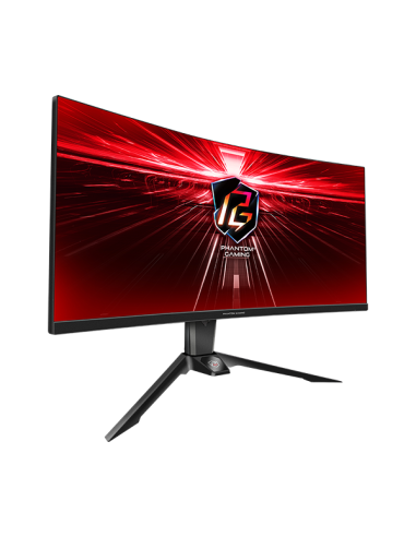 Геймърски Монитор ASRock PG34WQ15R2B, 34-quot, UHD (3440 x 1440) VA 1500 Curved