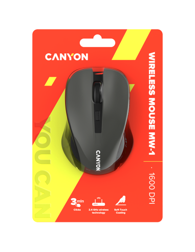 CANYON mouse MW-1 Wireless Grey