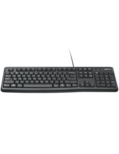 LOGITECH K120 Corded Keyboard - BLACK - USB - US INTL - B2B