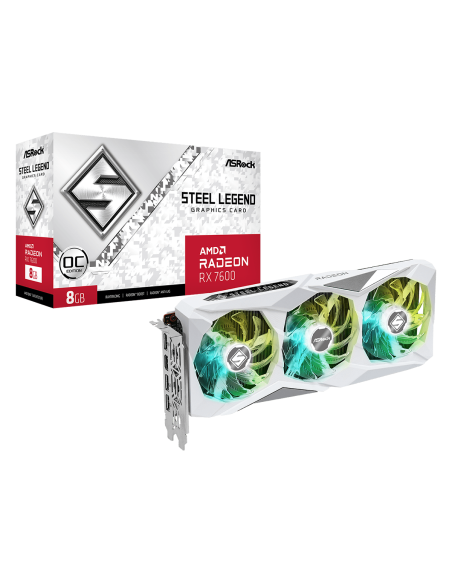 Видео карта ASROCK RX 7600 Steel Legend OC 8GB GDDR6