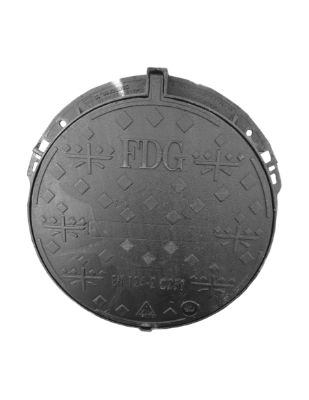 Чугунен капак Ф600 C250 плътен