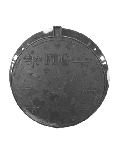 Чугунен капак Ф600 D400  плътен със заключване.