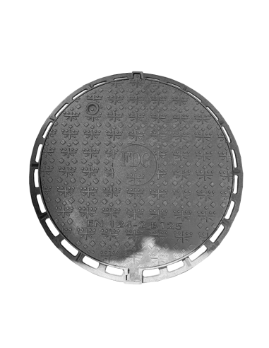 Чугунен капак Ф600 B125 заключващ болт