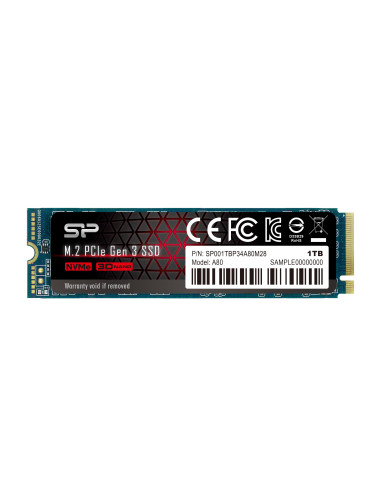 SSD Silicon Power P34A80 M.2-2280 PCIe NVMe 1TB
