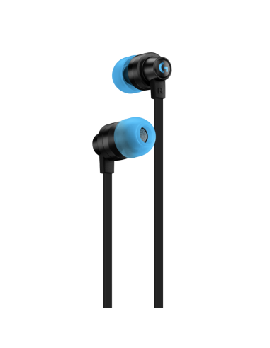 Геймърски слушалки с микрофон Logitech G333 In-ear 3.5 mm + USB-C adapter, тапи жични, черни