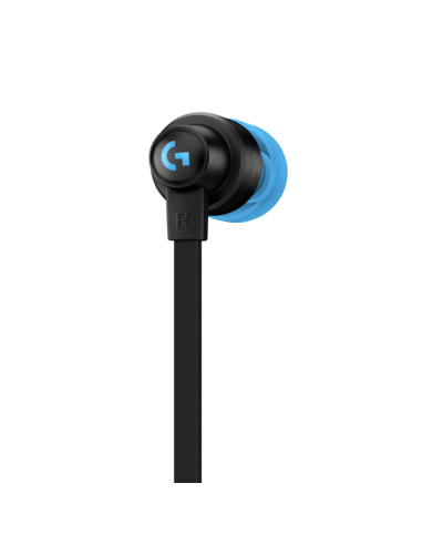 Геймърски слушалки с микрофон Logitech G333 In-ear 3.5 mm + USB-C adapter, тапи жични, черни