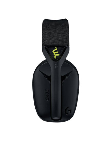 Геймърски безжични слушалки Logitech G435 Lightspeed Wireless, Микрофон, Черни
