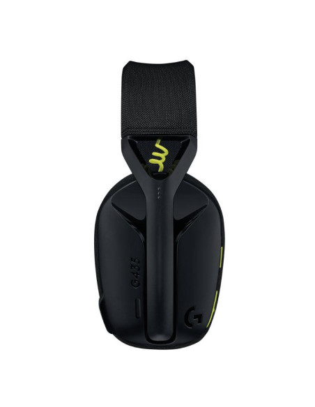 Геймърски безжични слушалки Logitech G435 Lightspeed Wireless, Микрофон, Черни