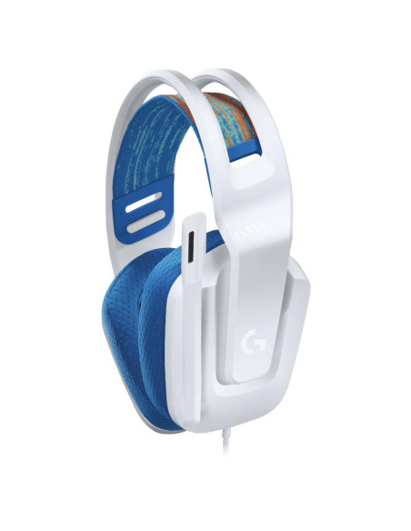 Геймърски слушалки Logitech G335, Микрофон, Бели