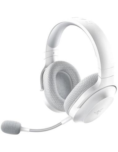 Razer Barracuda X Mercury White Wireless Multi-platform Gaming and Mobile Headset, Razer TriForce 40mm Drivers, Detachable Hy