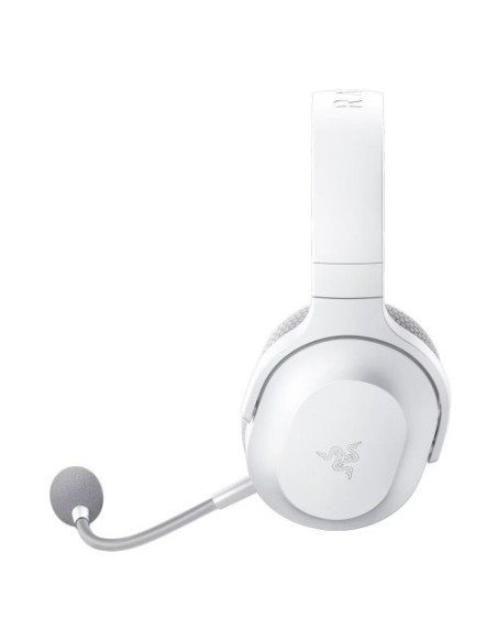 Razer Barracuda X Mercury White Wireless Multi-platform Gaming and Mobile Headset, Razer TriForce 40mm Drivers, Detachable Hy