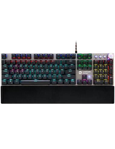CANYON keyboard Nightfall GK-7 RGB US Wired Dark Grey