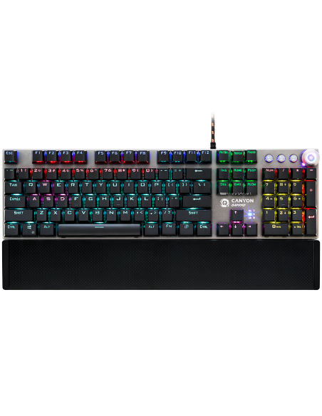 CANYON keyboard Nightfall GK-7 RGB US Wired Dark Grey