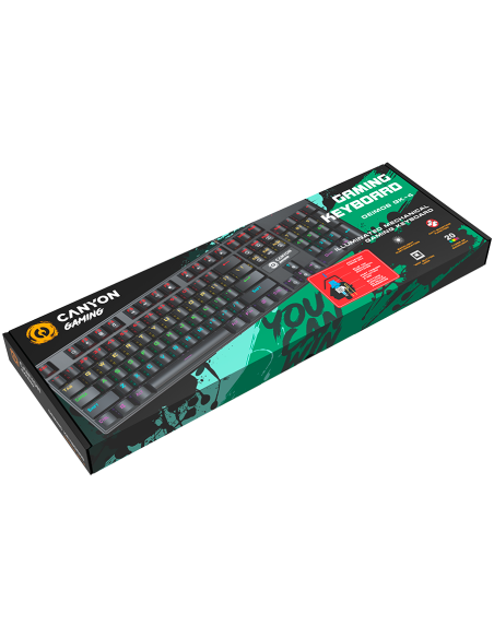 CANYON keyboard Deimos GK-4 Rainbow US Wired Black