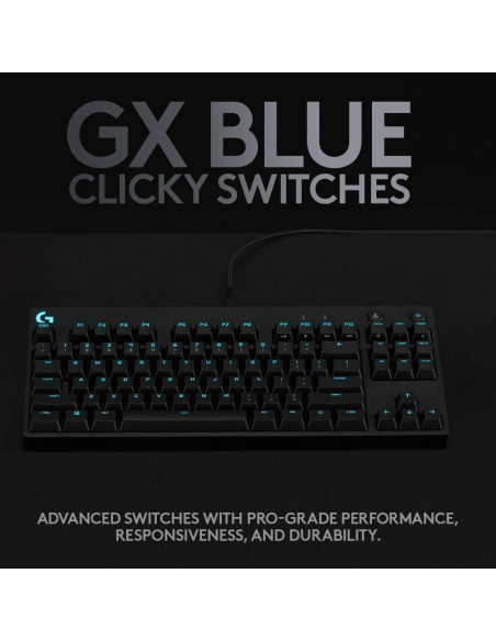 Геймърска механична клавиатура Logitech G Pro Clicky RGB
