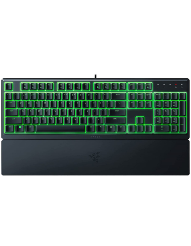 Razer Ornata V3 X US, Silent Membrane Switches, RGB Lighting, 1000 Hz Ultrapolling, UV coated ABS Keycaps, Soft-touch wrist r