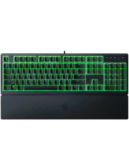 Razer Ornata V3 X US, Silent Membrane Switches, RGB Lighting, 1000 Hz Ultrapolling, UV coated ABS Keycaps, Soft-touch wrist r