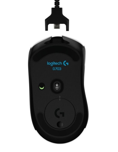 Геймърска мишка Logitech, G703, Оптична, Безжична, USB