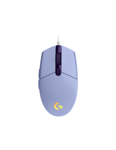 Геймърска мишка Logitech G102 LightSync, RGB, Оптична, Жична, USB, Лилав