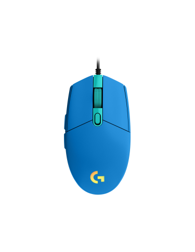 Геймърска мишка Logitech G102 LightSync, RGB, Оптична, Жична, USB, Син