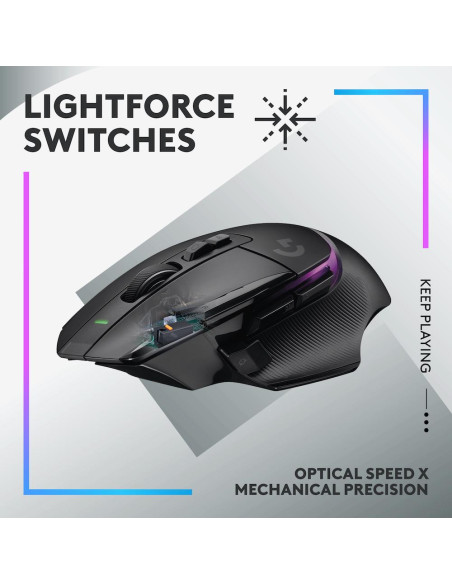 Геймърска мишка Logitech G502 X Plus Black Lightsync RGB