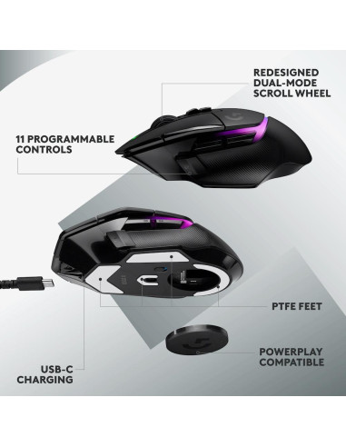 Геймърска мишка Logitech G502 X Plus Black Lightsync RGB