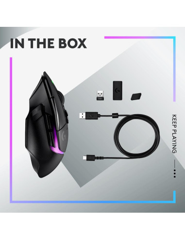 Геймърска мишка Logitech G502 X Plus Black Lightsync RGB