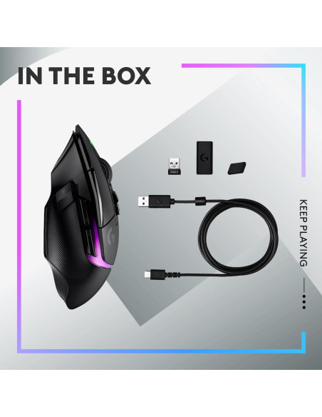 Геймърска мишка Logitech G502 X Plus Black Lightsync RGB