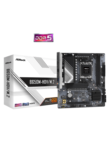 Дънна платка ASRock B650M-HDV/M.2, Socket AM5 2xDDR5