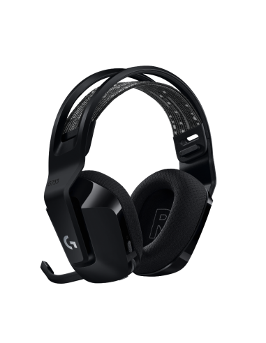 Геймърски слушалки Logitech G733 Lightspeed Wireless RGB, Микрофон, Черни