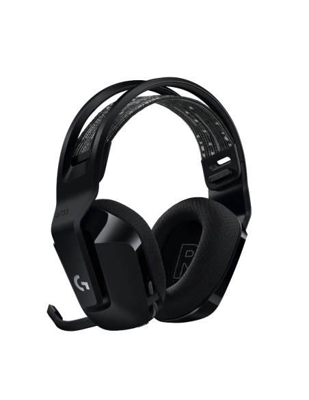 Геймърски слушалки Logitech G733 Lightspeed Wireless RGB, Микрофон, Черни