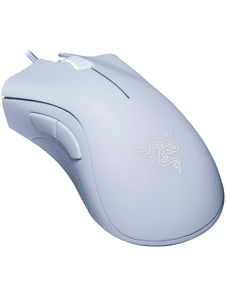 Razer DeathAdder Essential White Edition, Gaming Mouse, True 6 400 DPI optical sensor, Ergonomic Form Factor, Mechanical Mous