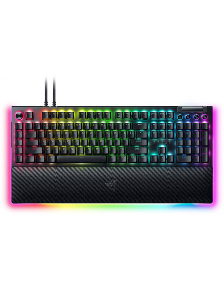 Razer BlackWidow V4 Pro Mechanical Gaming Keyboard, US Layout, Green Switch, Razer Chroma RGB, Command Dial, 8 Macro Keys, Lu