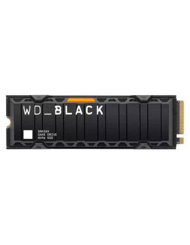 SSD WD Black SN850X HeatSink 1TB M.2 2280 PCIe Gen4 x4 NVMe, Read/Write: 7300/6300 MBps, IOPS 800K/1100K, TBW: 600