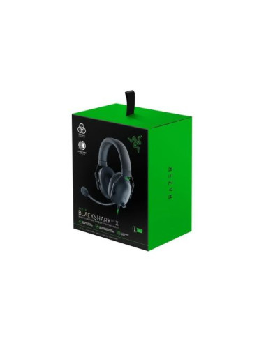 Razer BlackShark V2 X, 12 Hz – 28 KHz Frequency Response, 32 Ω (1 kHz) Impedance, Razer TriForce Driver, Breathable memory fo