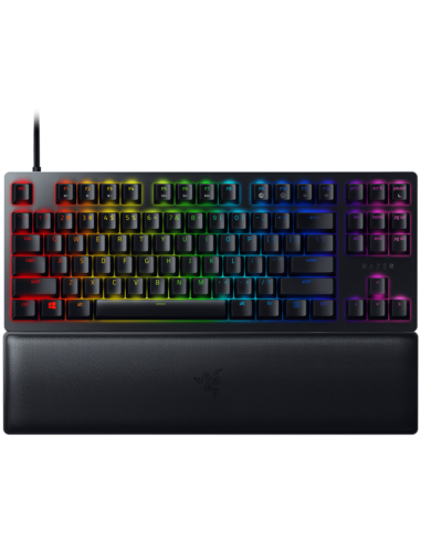 Razer Huntsman V2 Tenkeyless, Optical Gaming Keyboard (Linear Red Switch), US Layout, Doubleshot PBT Keycaps, Sound Dampening