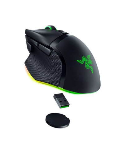 Razer Basilisk V3 Pro - Ergonomic Wireless Gaming Mouse, Razer HyperSpeed Wireless, Bluetooth, Speedflex Cable USB Type C, Ra