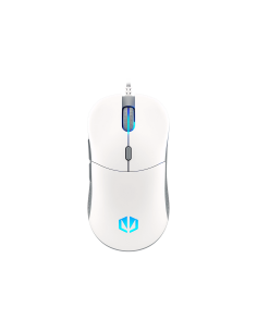Endorfy GEM Plus Onyx White Gaming Mouse, PIXART PAW3370 Optical Gaming Sensor, 19000DPI, 67G Lightweight design, KAILH GM 8.