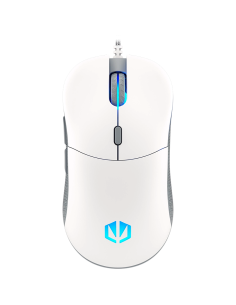 Endorfy GEM Plus Onyx White Gaming Mouse, PIXART PAW3370 Optical Gaming Sensor, 19000DPI, 67G Lightweight design, KAILH GM 8. 2